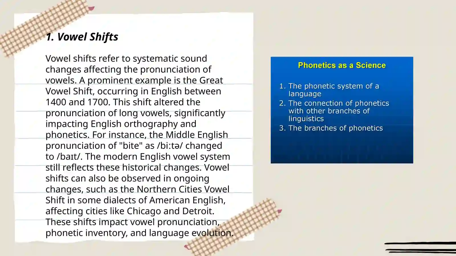 Phonetic changes in different languages 3
