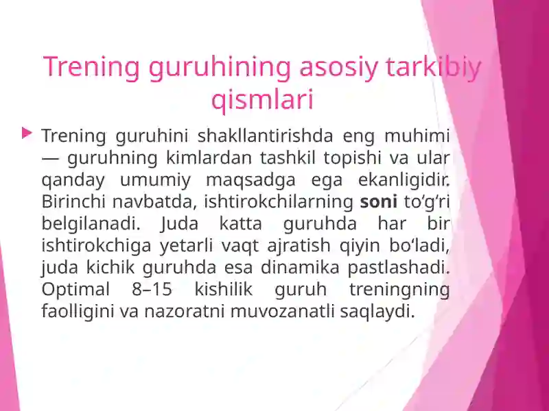 trening guruhlarining sifat tarkibi 3