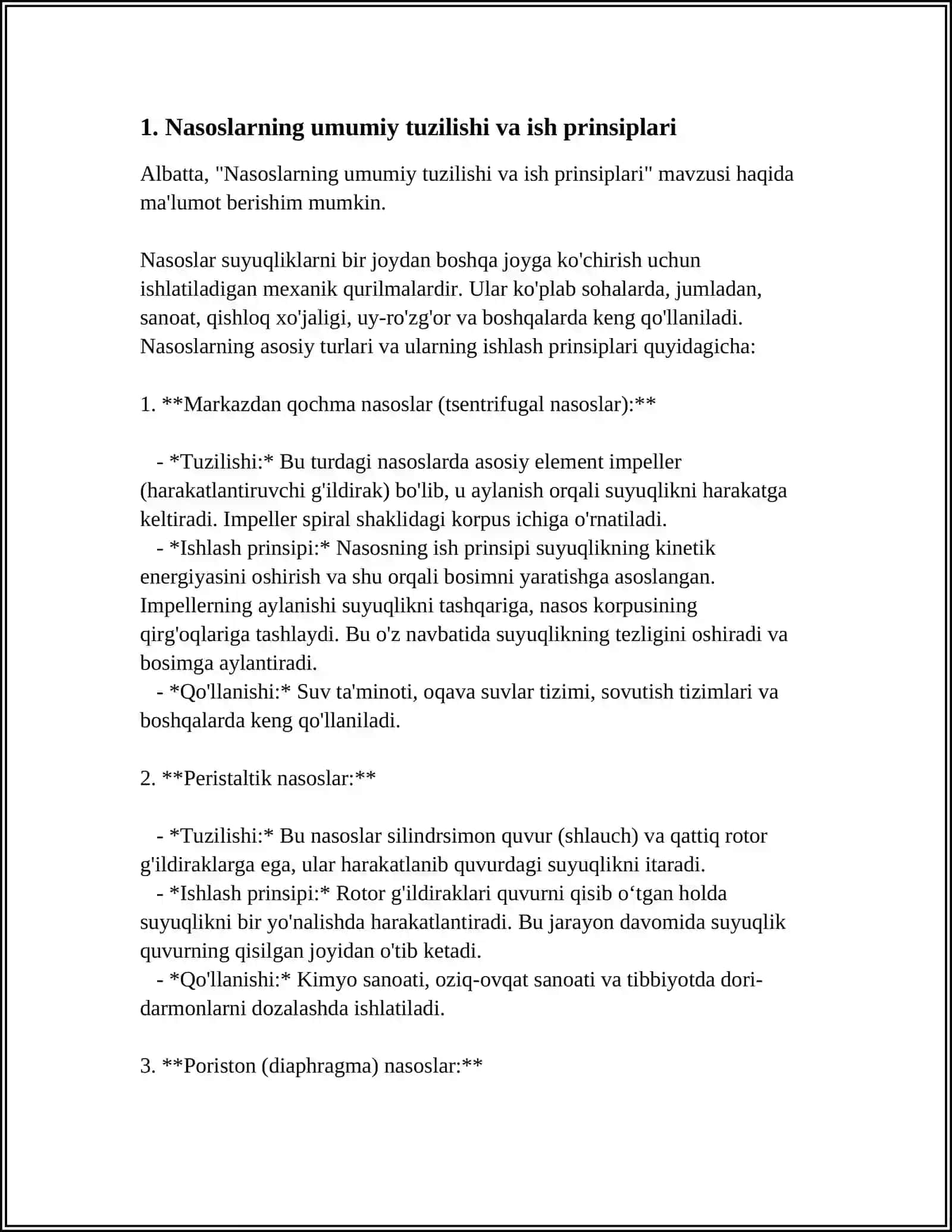 NASOSLARNING KONSTRUKSIYASI VA QOʻLLANISH SOHALARI 3
