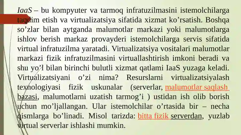 Infrastructure as a Service (IaaS) 3