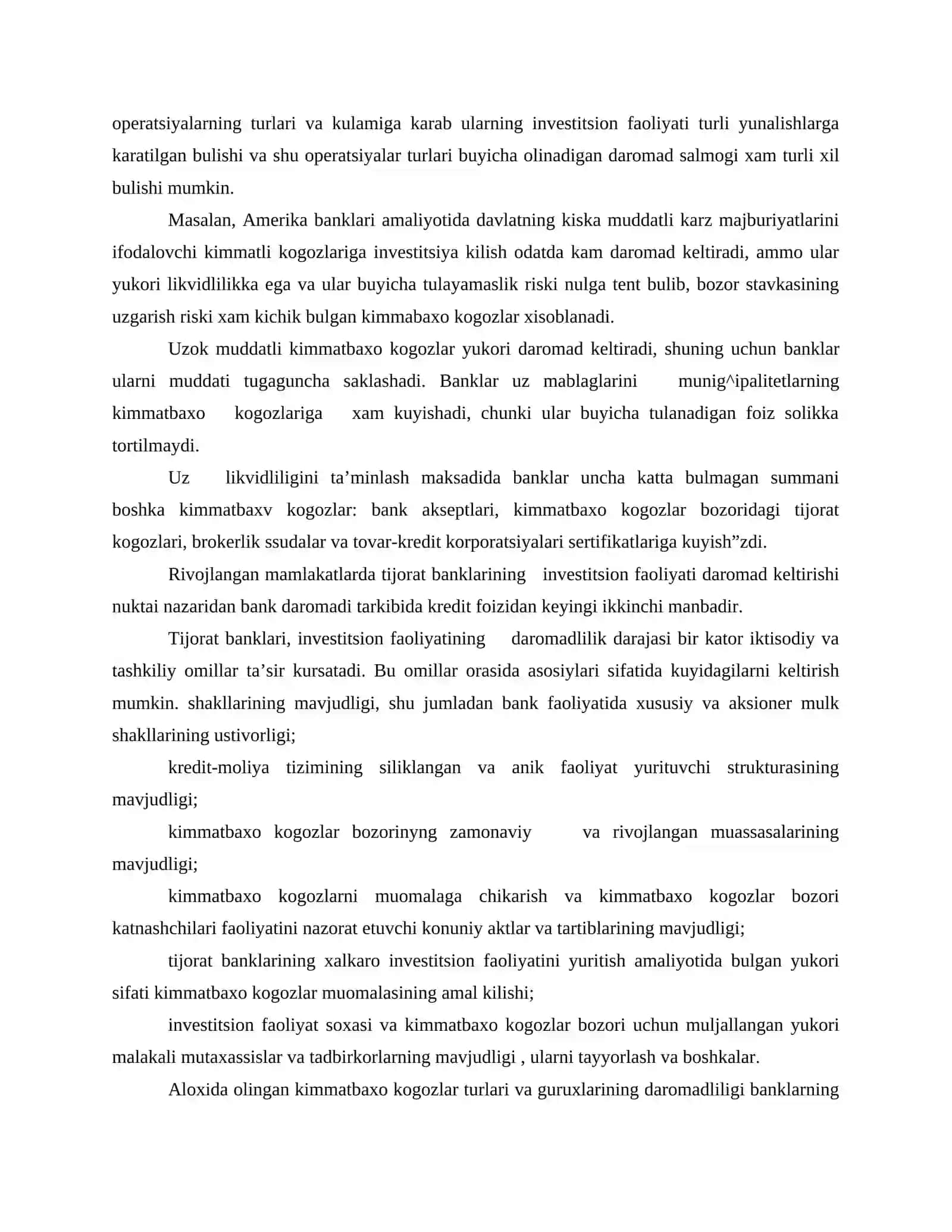 Qimmatbaxo kogozlar va fond birjasi 3