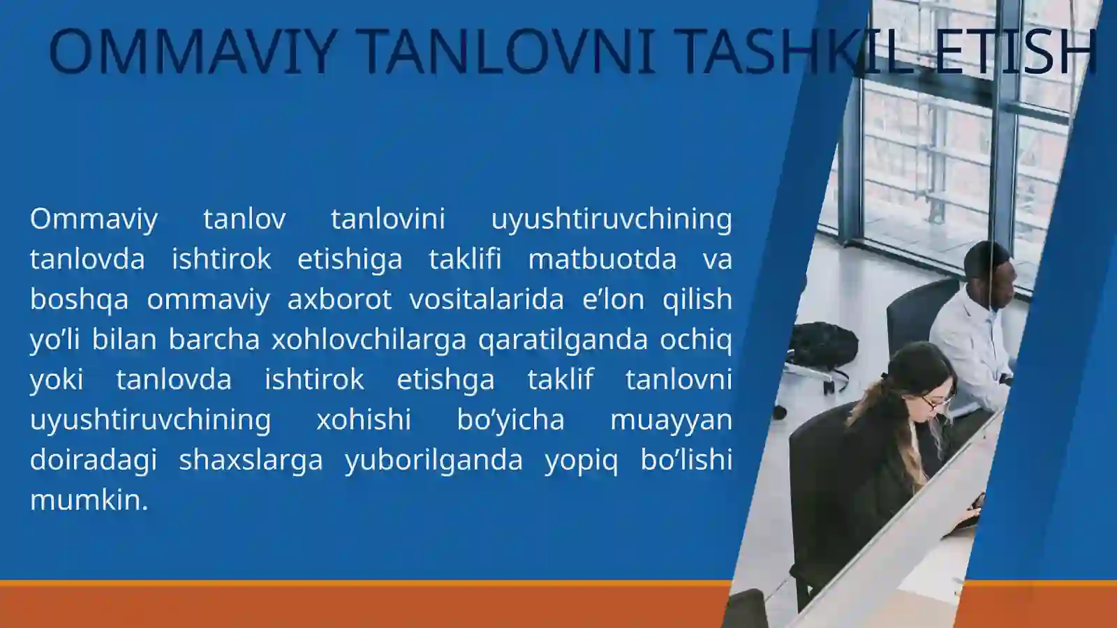 OMMAVIY TANLOV. MUKOFOTNI OSHKORA VA’DA QILISH 3