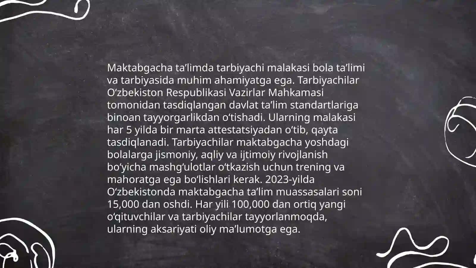 Maktabgacha taʼlimda tarbiyachining malaka talablari 3