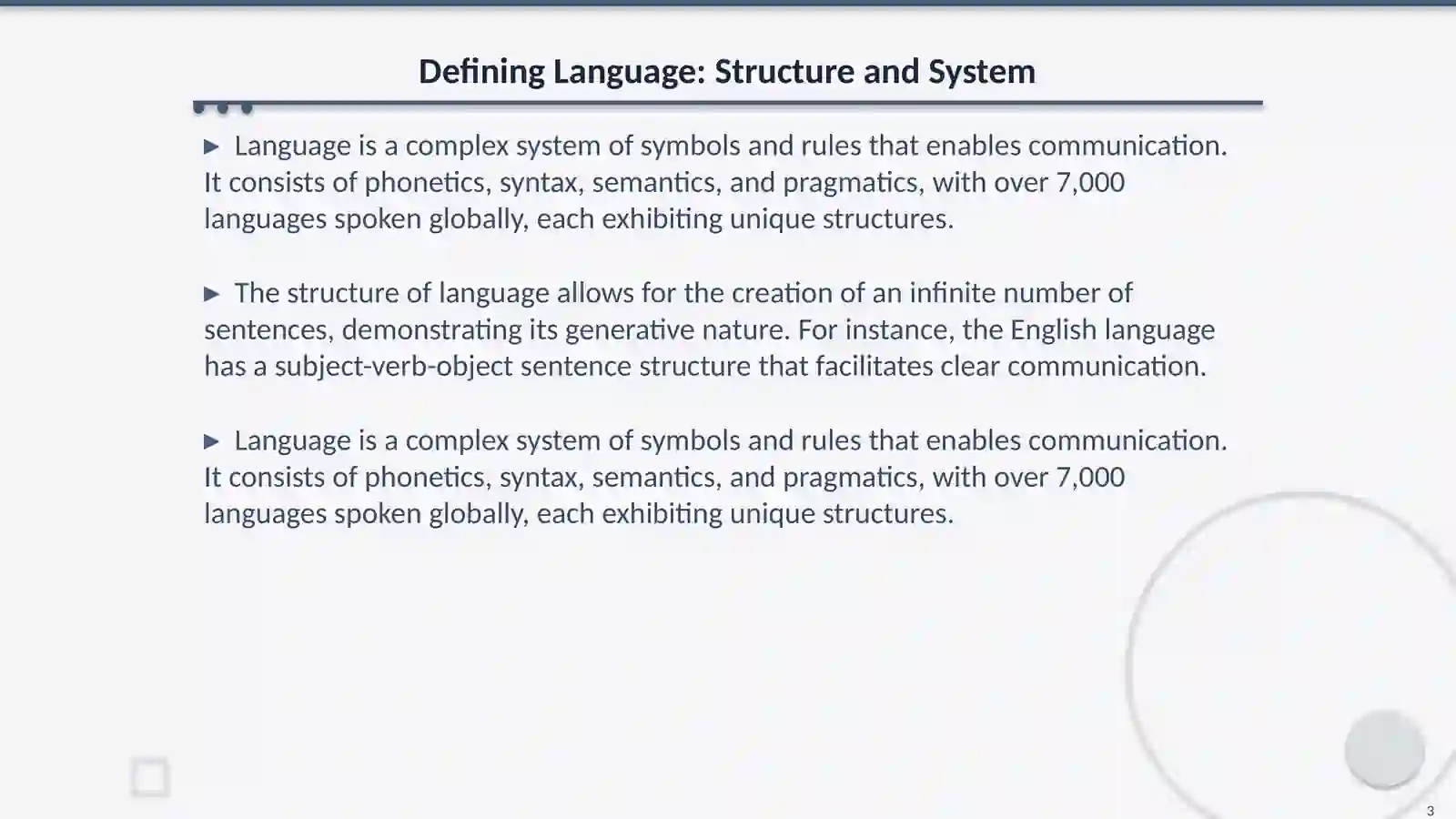 The Difference Between Language and Speech 3