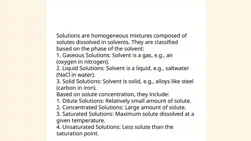Properties of solutions 3