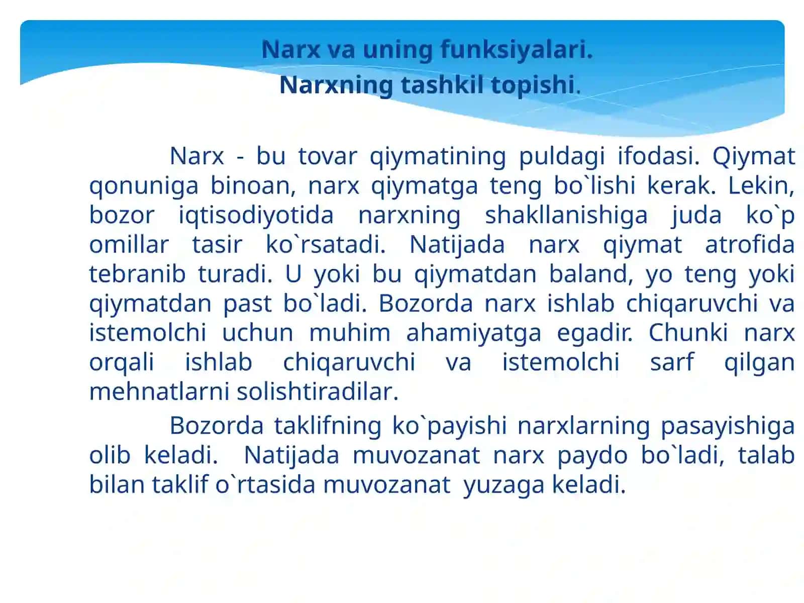 Raqobat va narxlarning shakllanishi 3