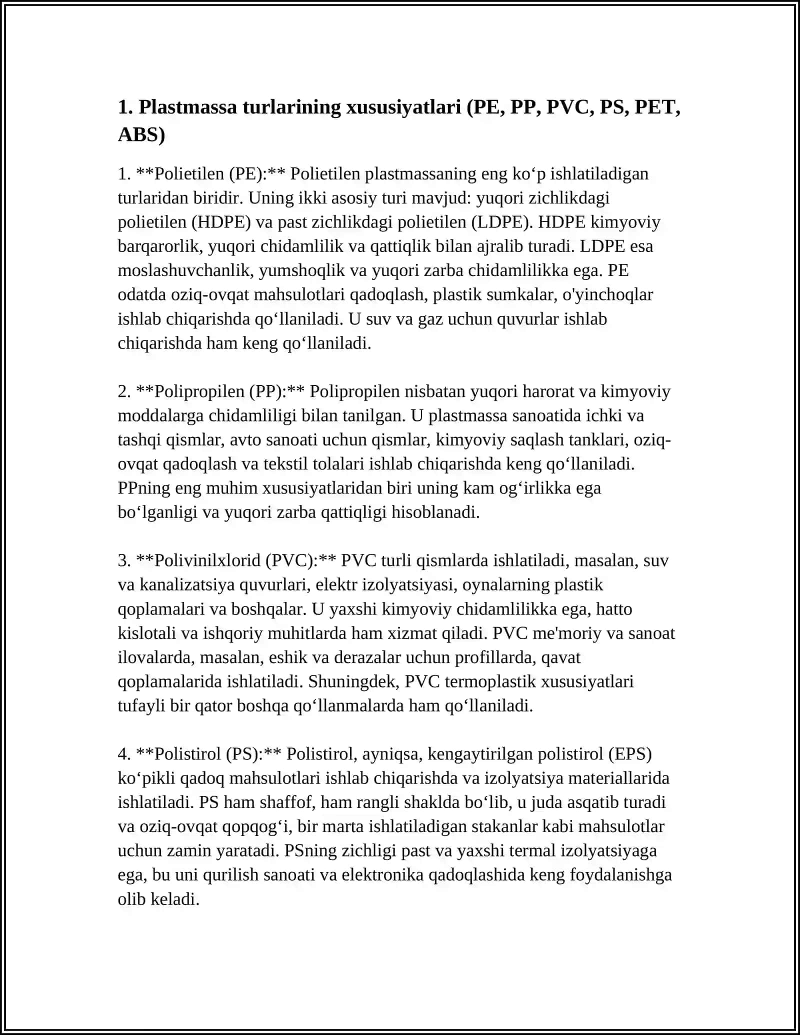 PLASTMASSA TOVARLARI 3