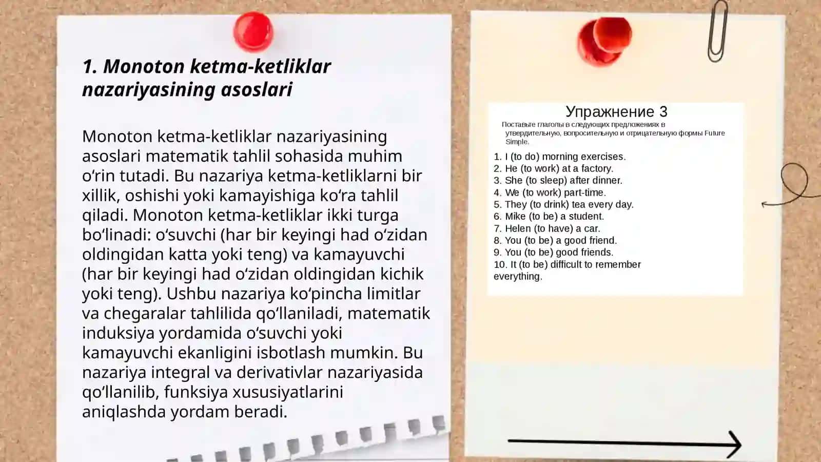 Monoton ketma-ketliklar nazariyasi 3