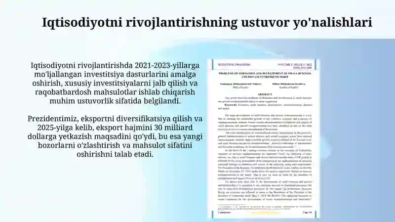 OʻzbResPrSh.M.ning29.12.2020dagiOliyMajlisgaMurojaatnomasidagikoʻrilganustuvormasalalar 3