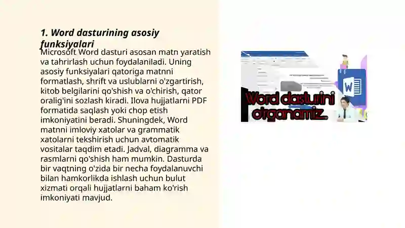 Microsoft Word dasturi 3