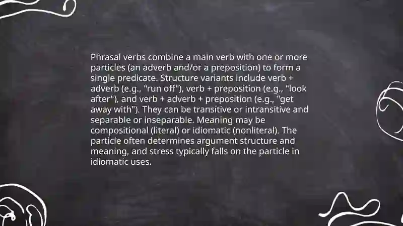 Phrasal verbs 3
