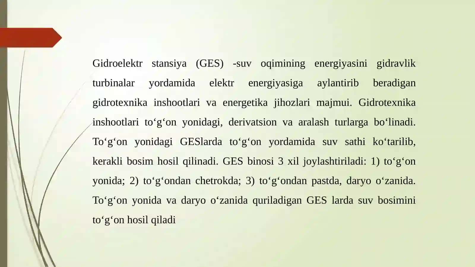 Gidroenergetika zaxiralari 3