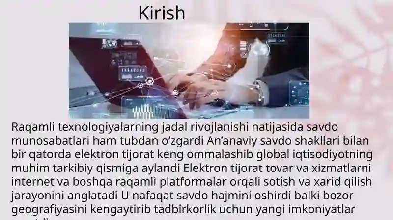 Elektron tijorat (E-commerce) 3
