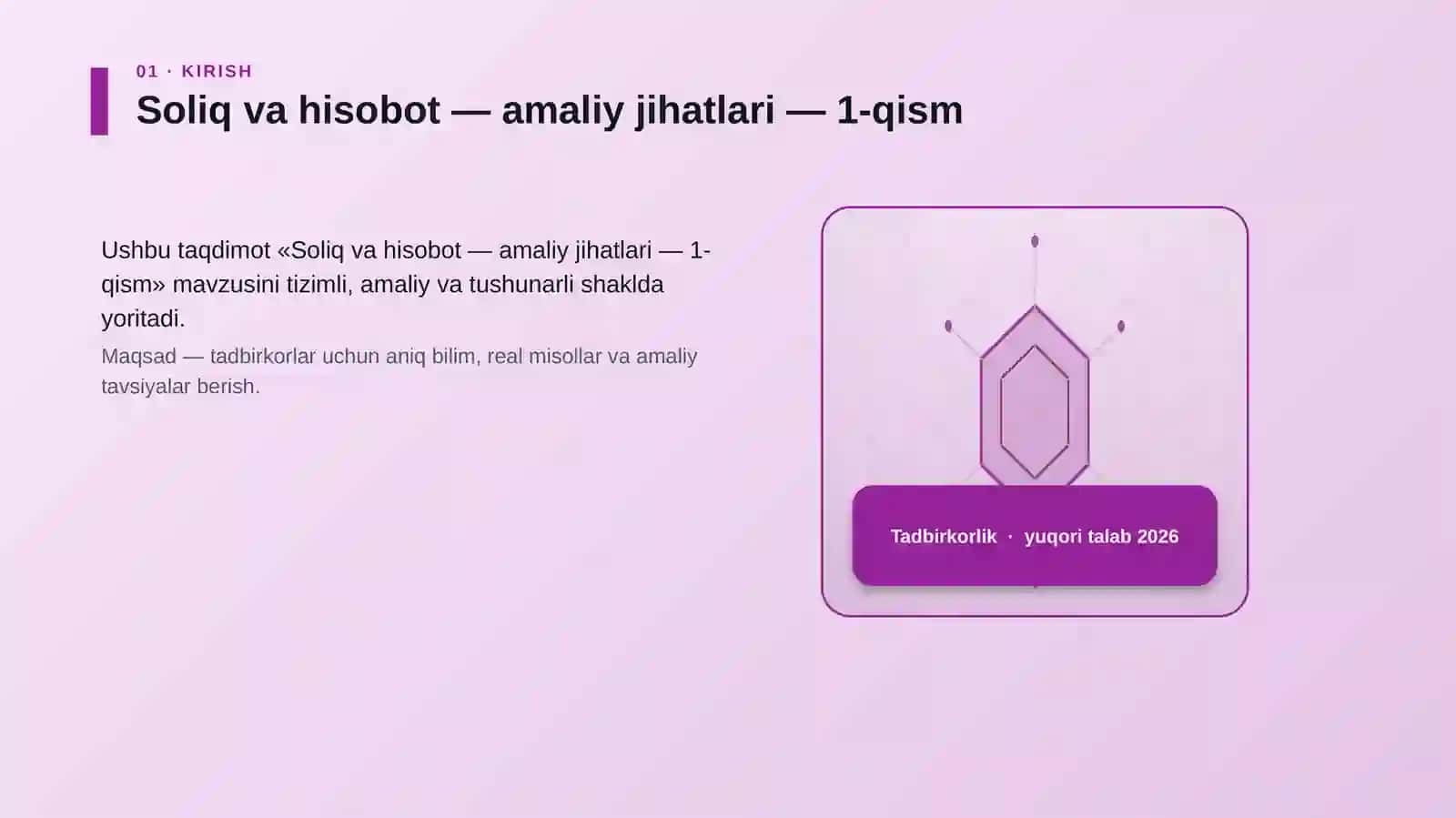 Soliq va hisobot — amaliy jihatlari — 1-qism 3