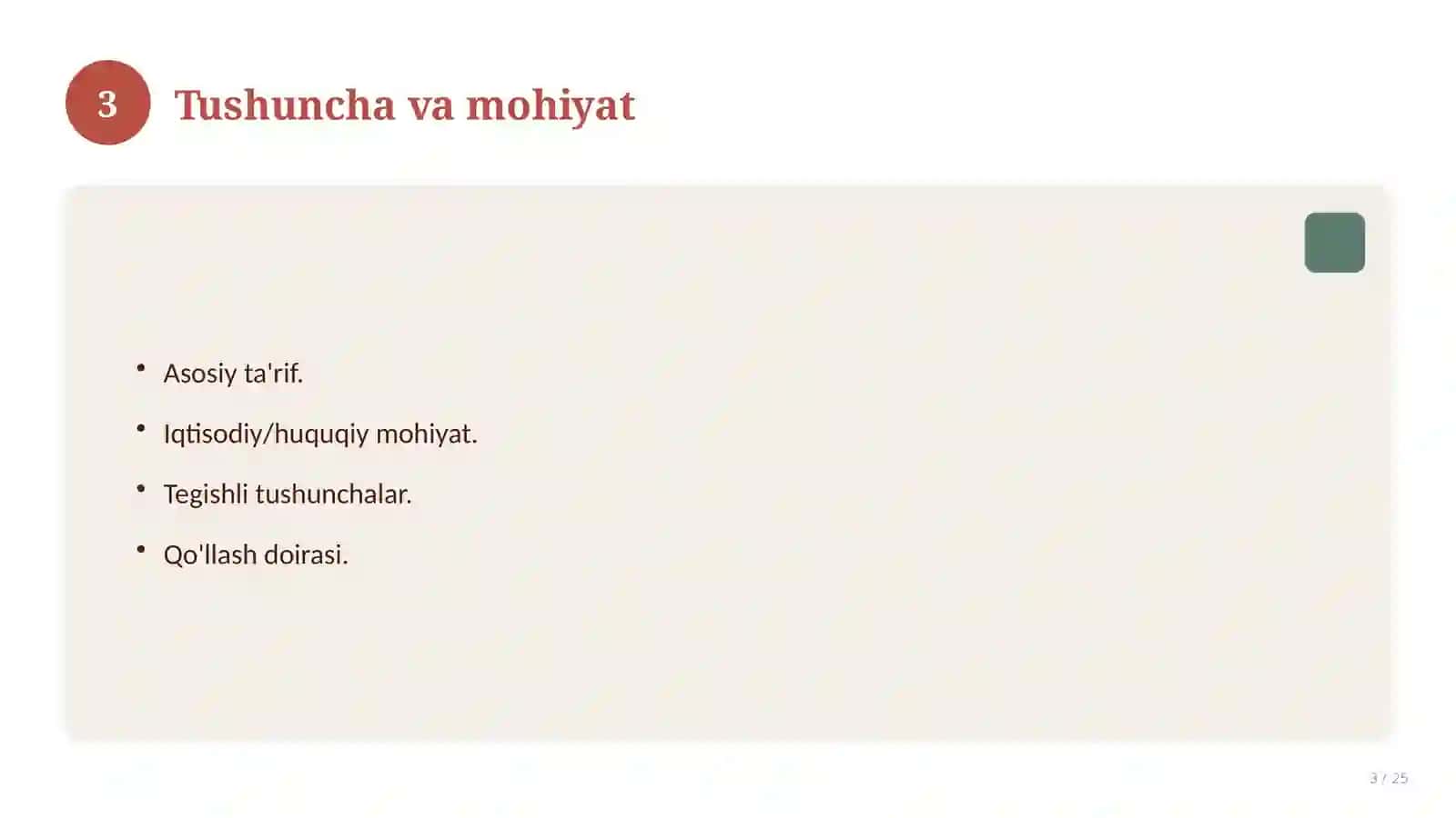 O‘zbekiston respublikasida qishloq va suv xo‘jaligi tarmoqlarida faoliyat yurutuvchi xo‘jalik subyektlarini moliyaviy qollab-quvvatlashning asoslari mavzusida kurs ishi 3