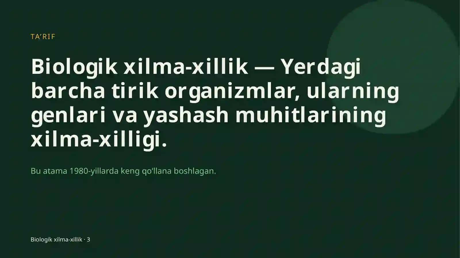 Biologik xilma-xillik 3