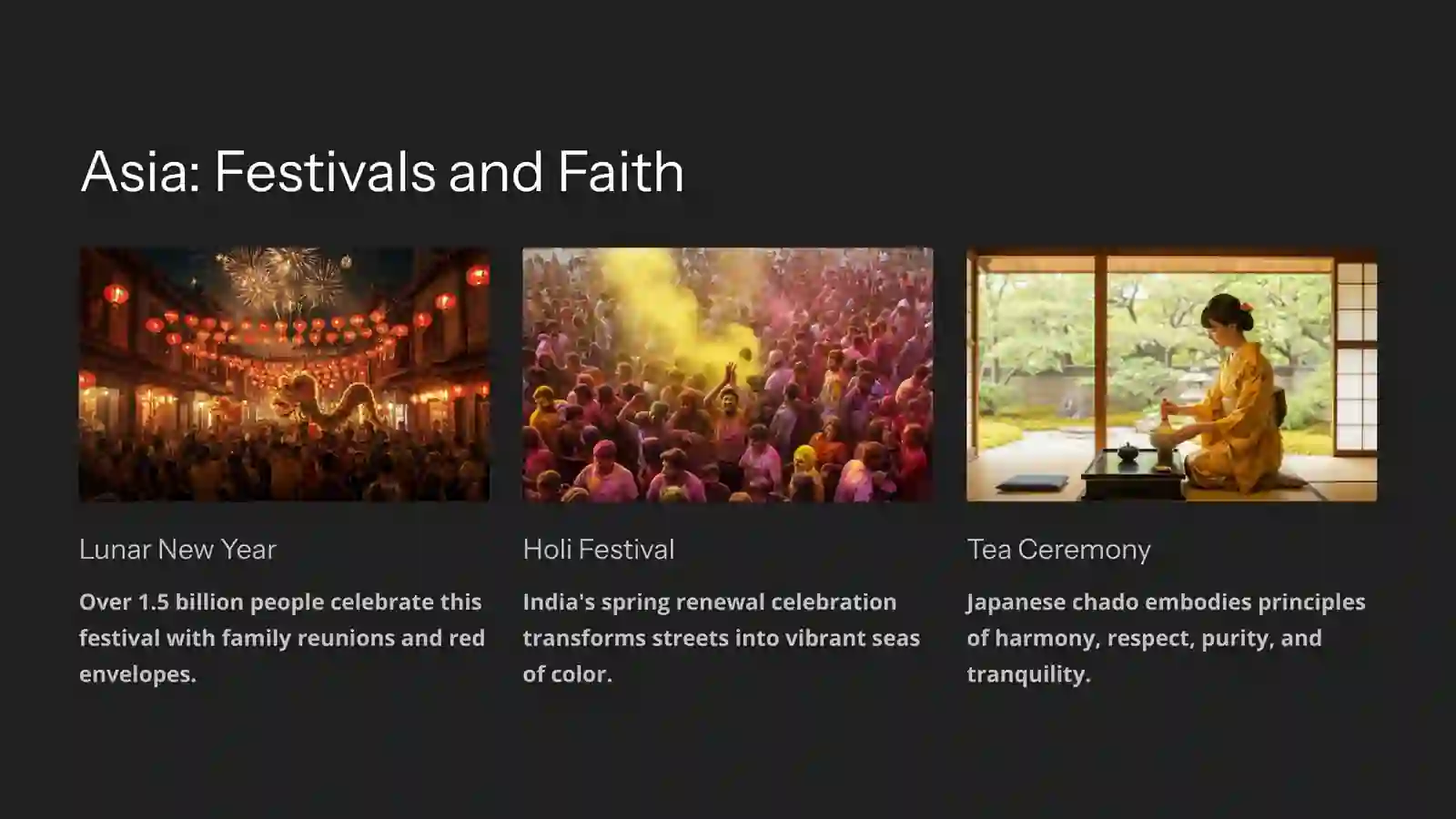 Asia: Festivals and Faith 3