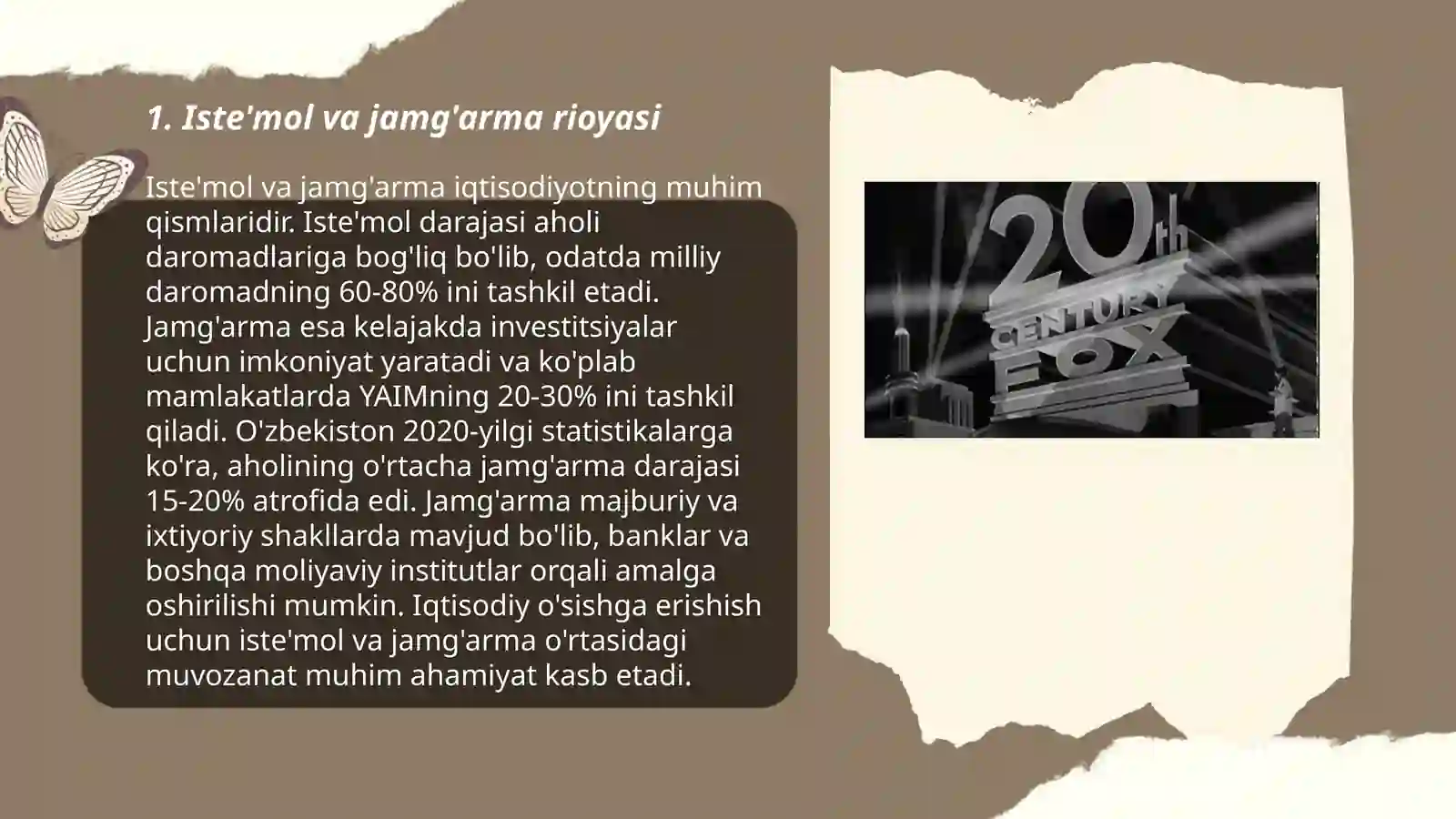Iste'mol va jamg'arma 3