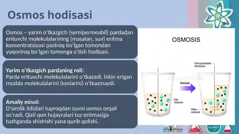Noelektrolit eritmalarning kollegativ xossalari 3