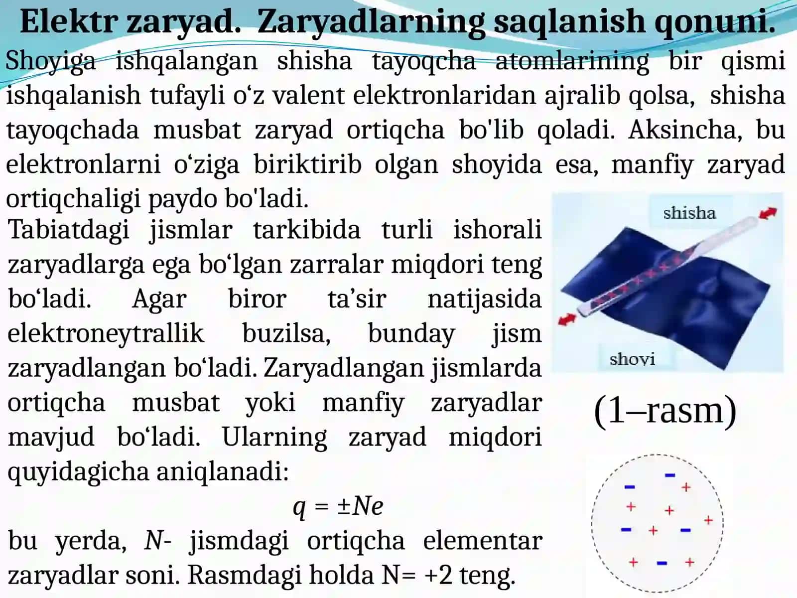 ELEKTROSTATIK MAYDON VA UNING XARAKTERISTIKASI 3