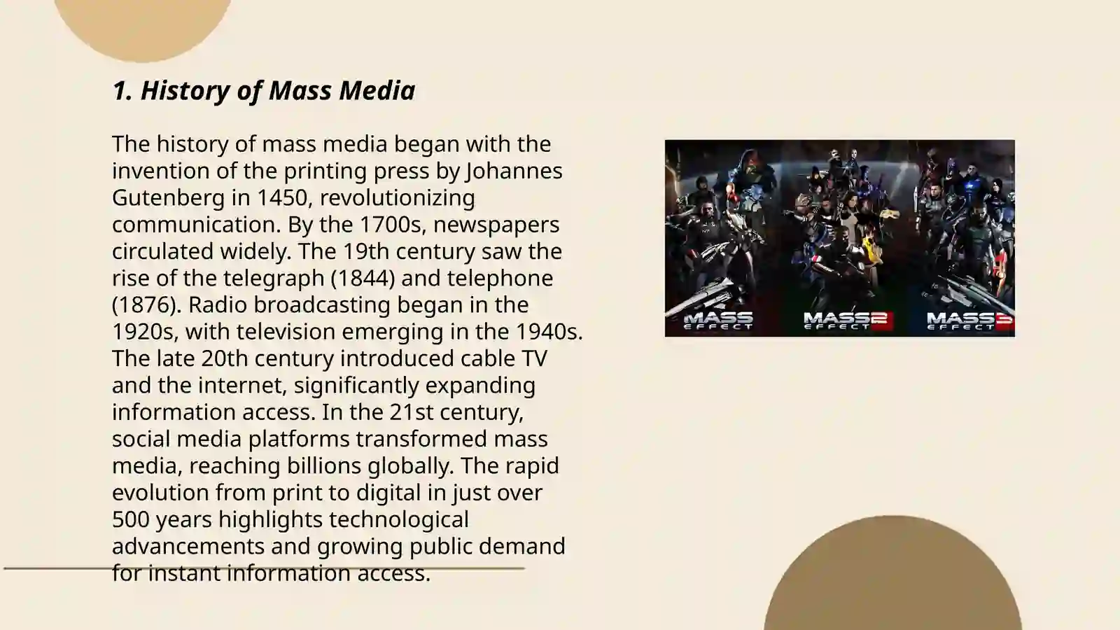 The Mass Media 3