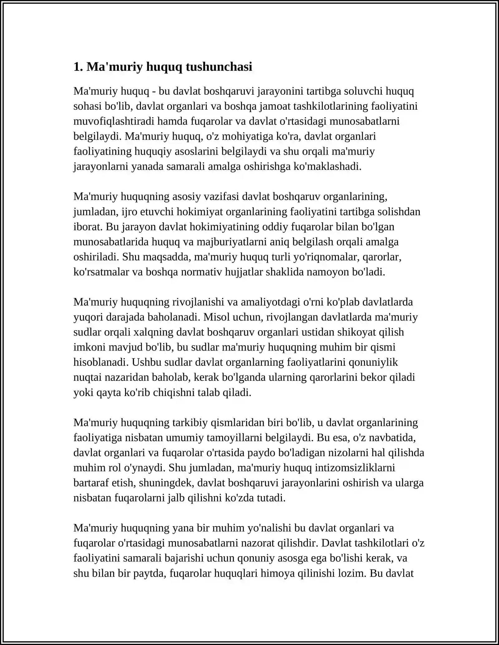 MA'MURIY HUQUQIY MUNOSABATLAR TUSHUNCHASI VA TURLARI 3