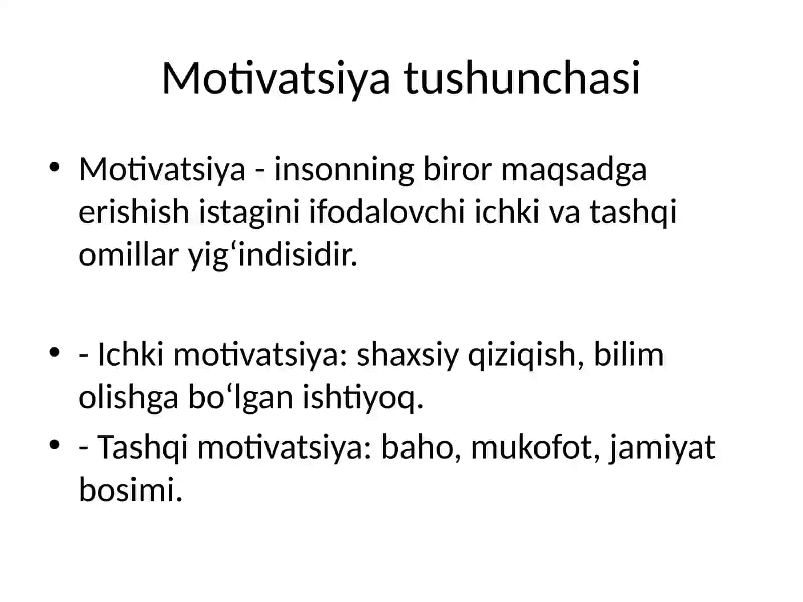O‘quv  motivatsiyasi va  uni boshqarish muammosi 3