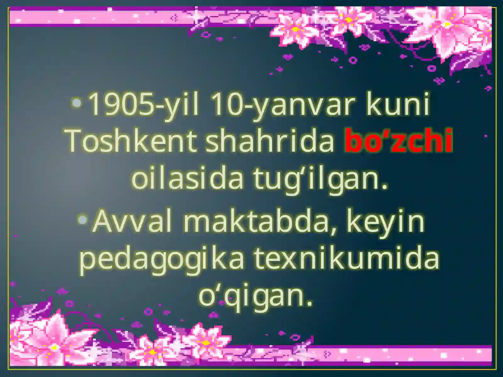 OYBEK 3