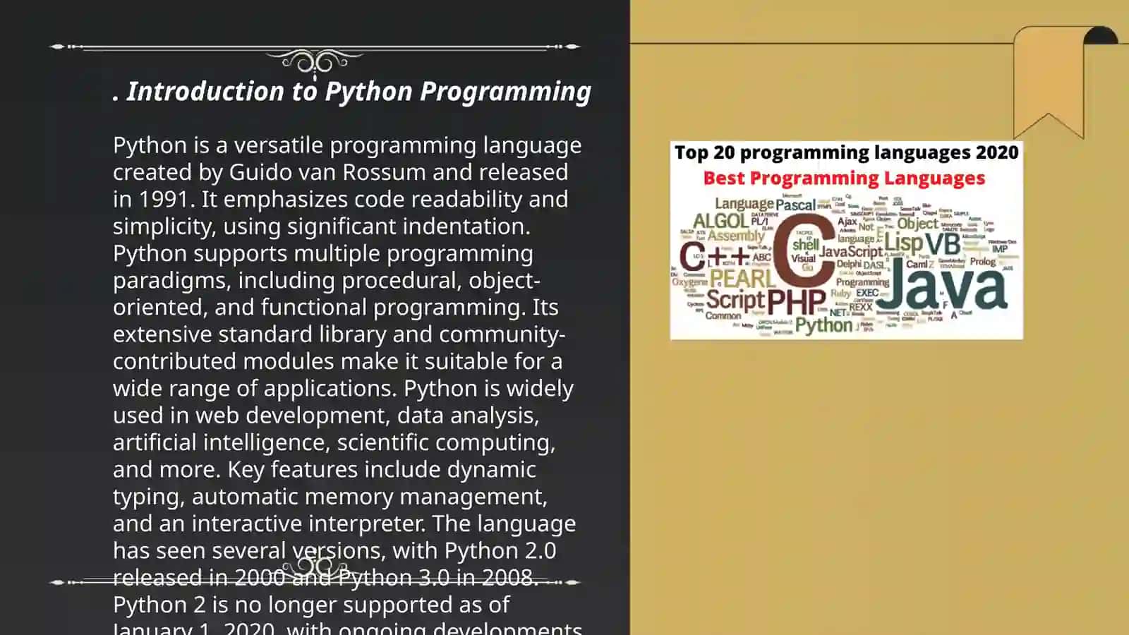 Python Programming Objectives 3