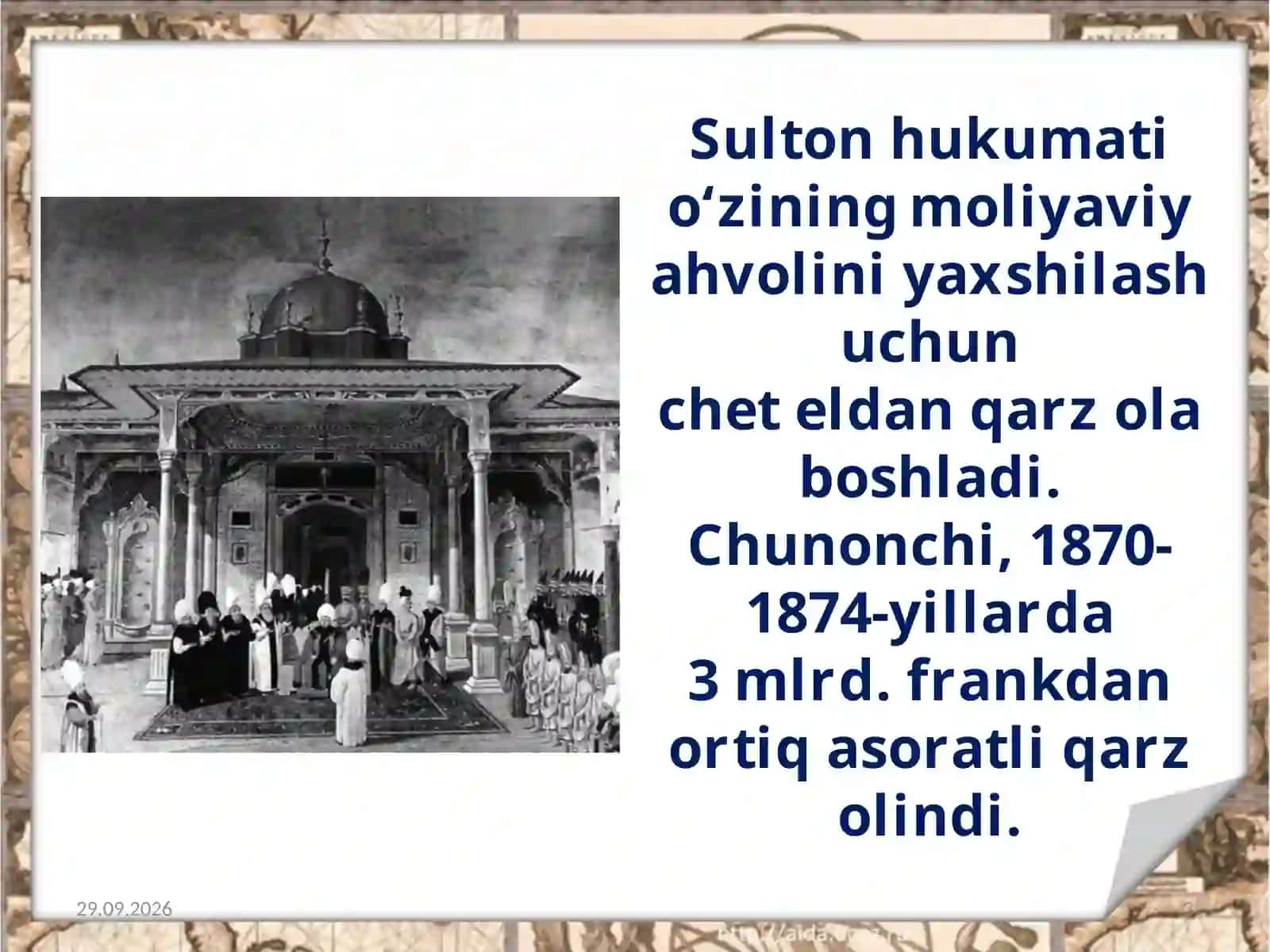 XIX asr oxiri - XX asr boshlarida Turkiya 3