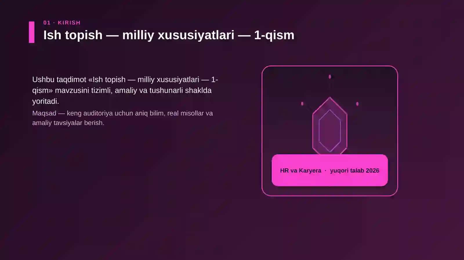 Ish topish — milliy xususiyatlari — 1-qism 3