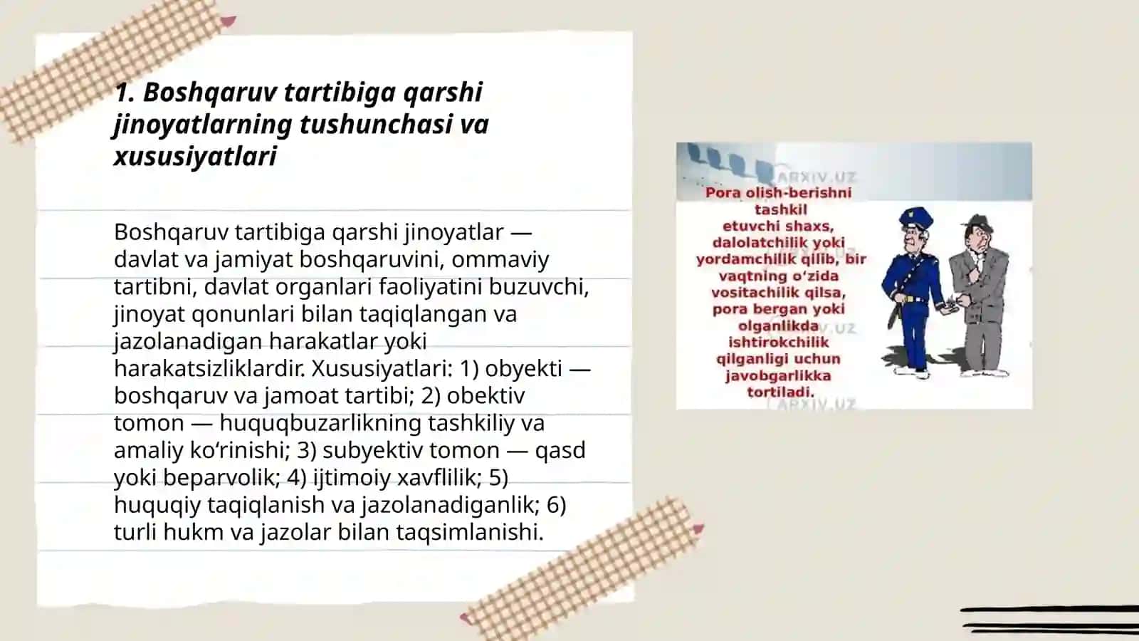 Boshqaruv tartibiga qarshi jinoyatlar 3