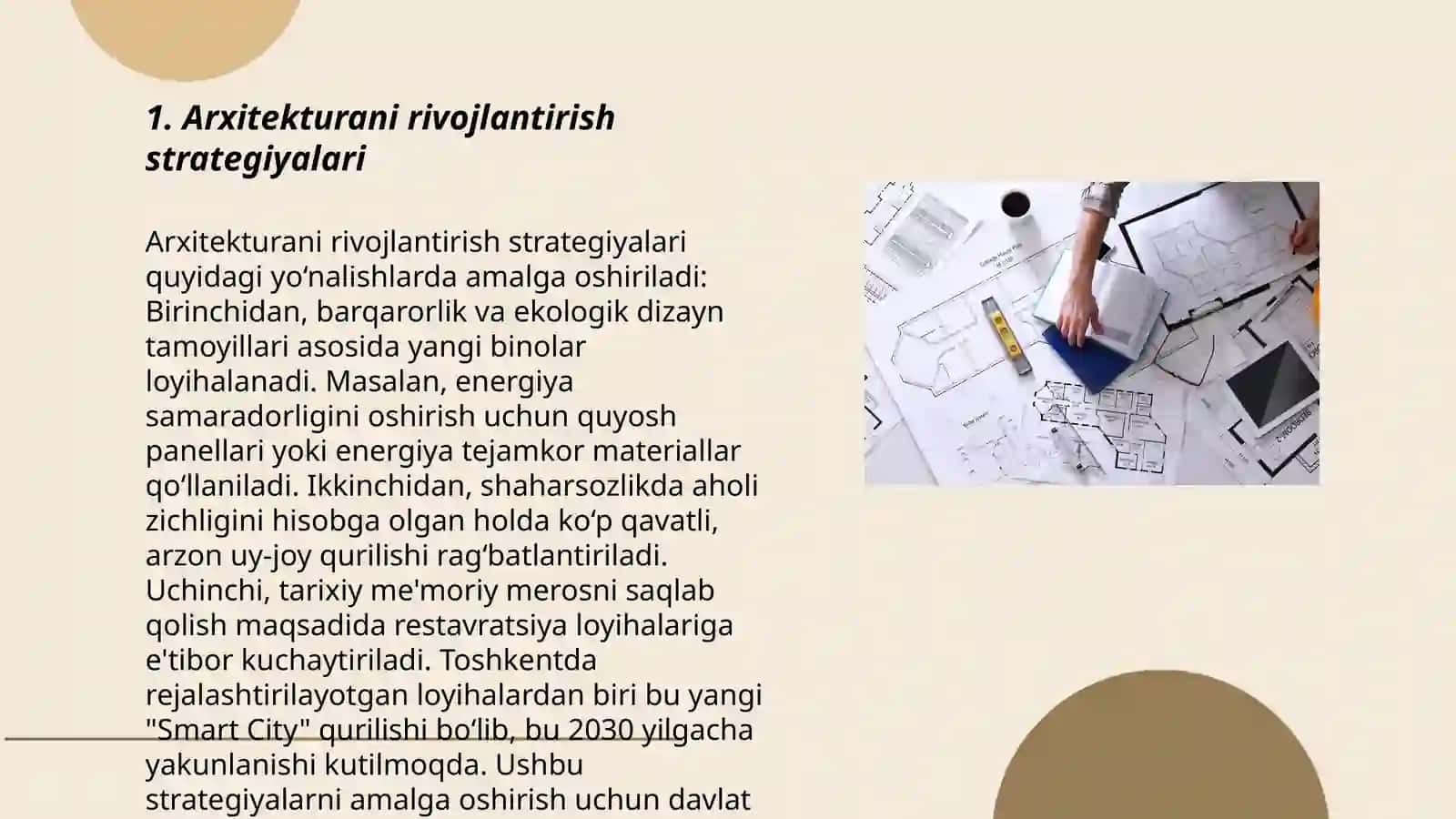 Arxitektorura mavzusida biznes reja 3