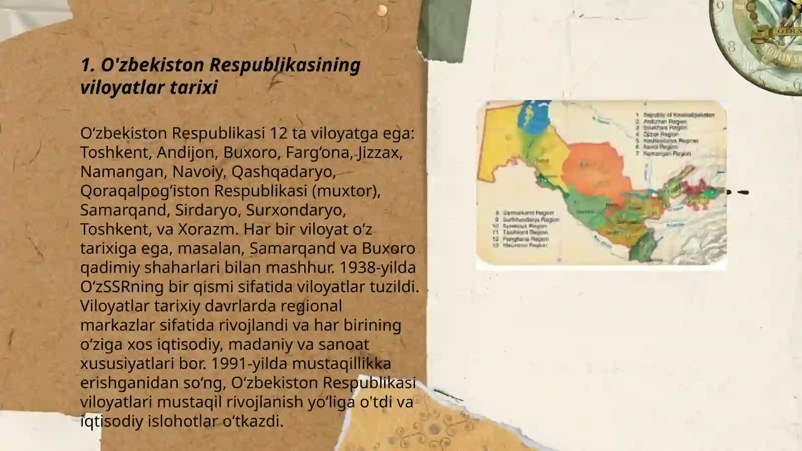 O'zbekiston Respublikasida viloyatlar tarixi 3
