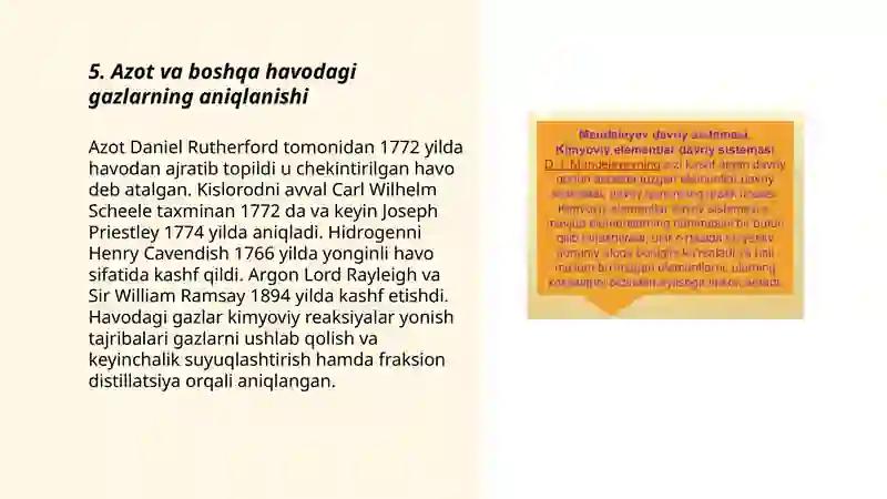 Kimyoviy elementlarning kashf etilishi 3