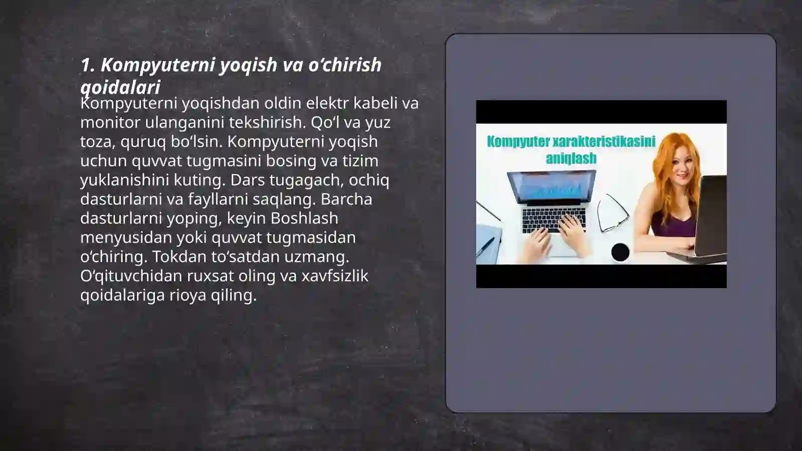 Kompyuter bilan ishlash 3