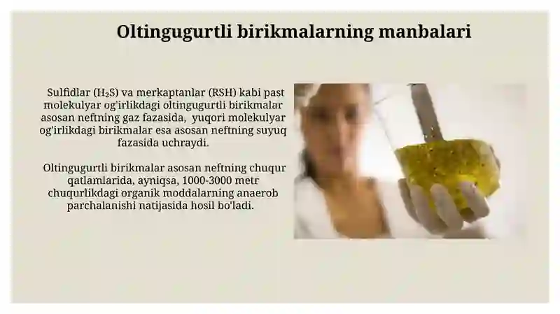 Oltingugurt va azot birikmalari 3