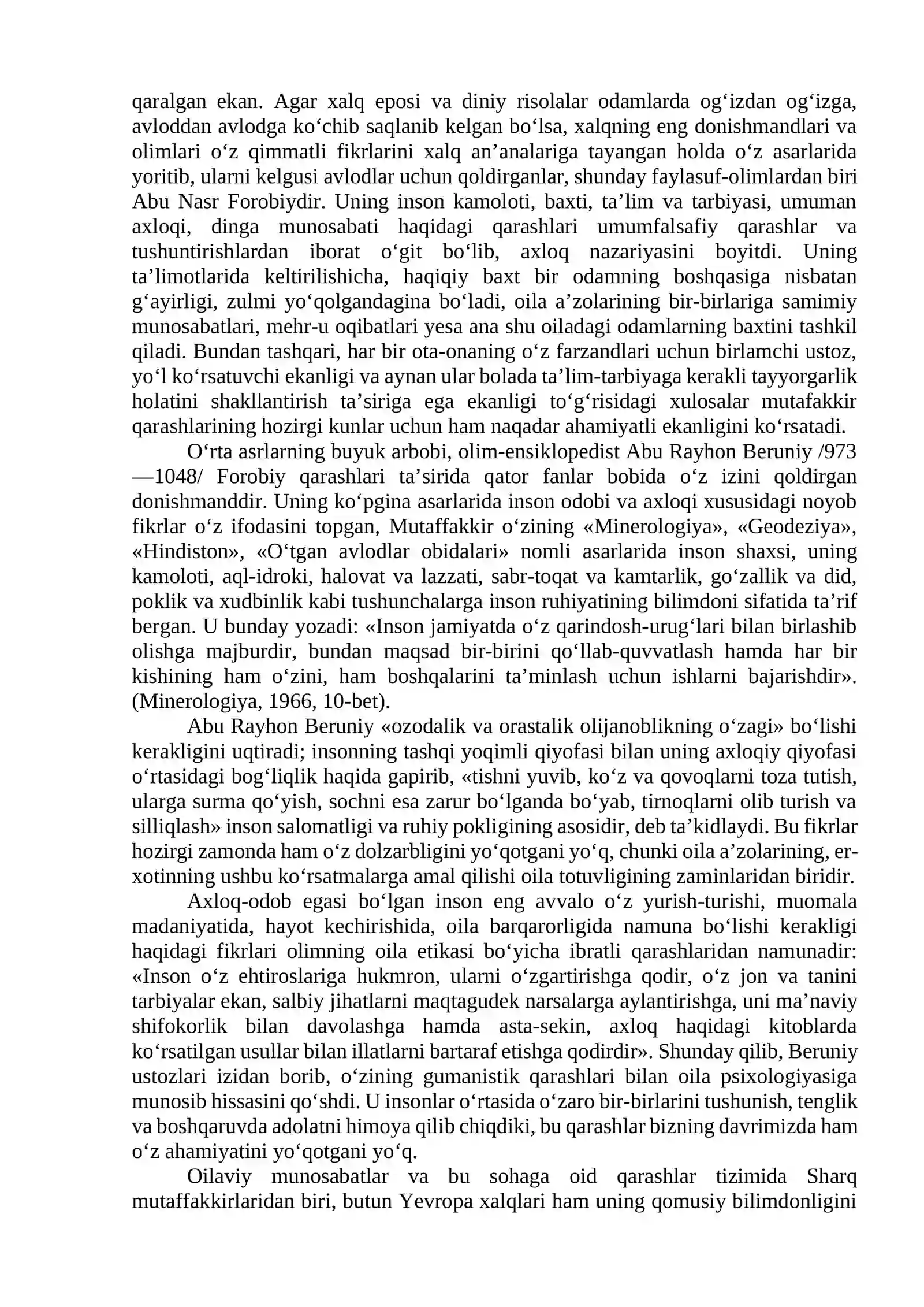 SHARQ MUTAFAKKIRLARINING OILA XUSUSIDA PSIXOLOGIK-PEDAGOGIK QARAShLARI 3