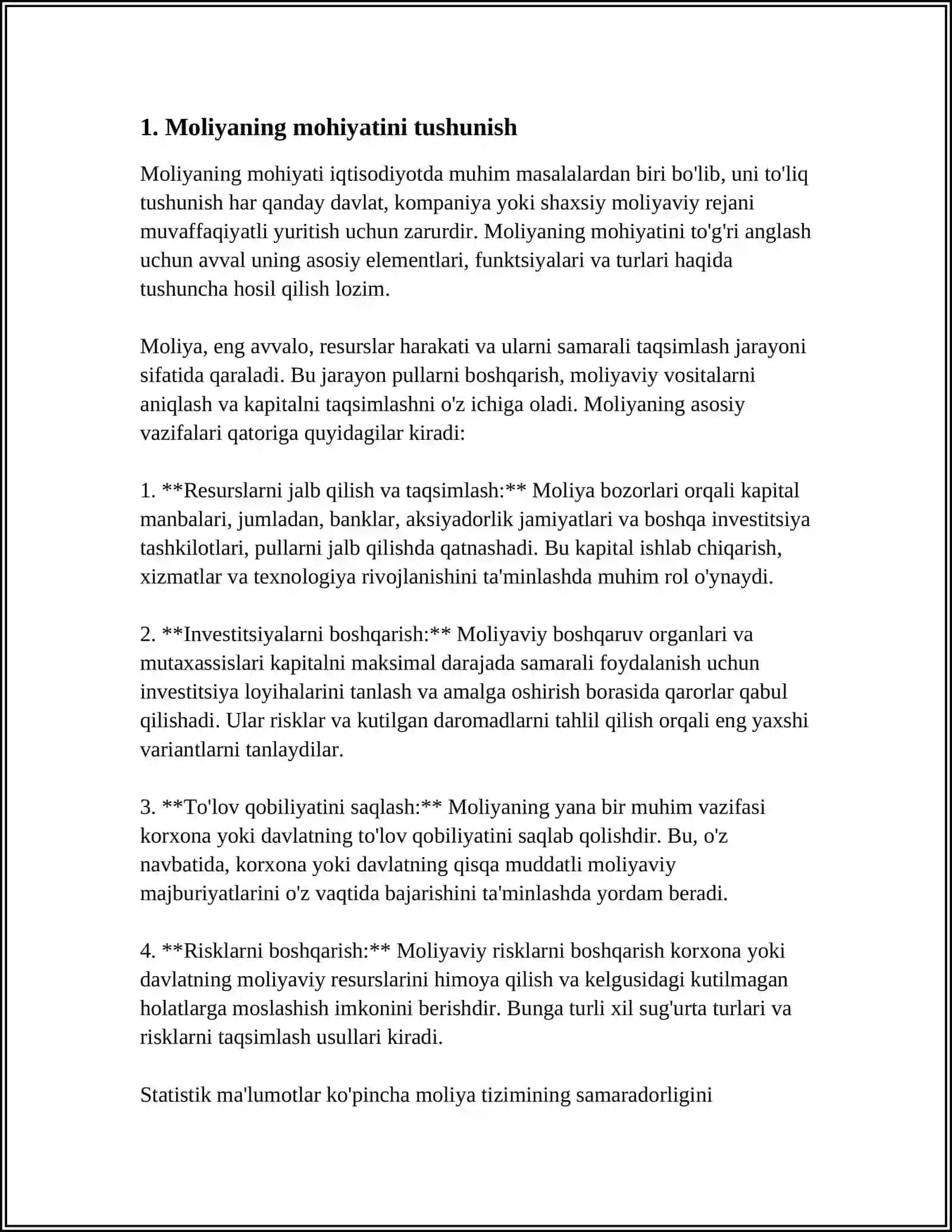 MOLIYANING MOHIYATI VA FUNKSIYALARI 3