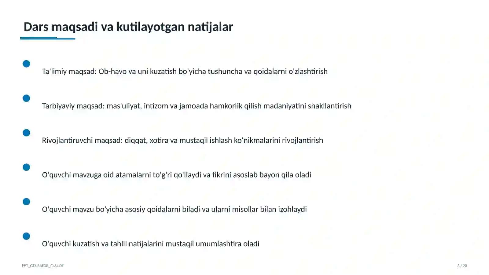 Ob-havo va uni kuzatish (2-sinf) 3