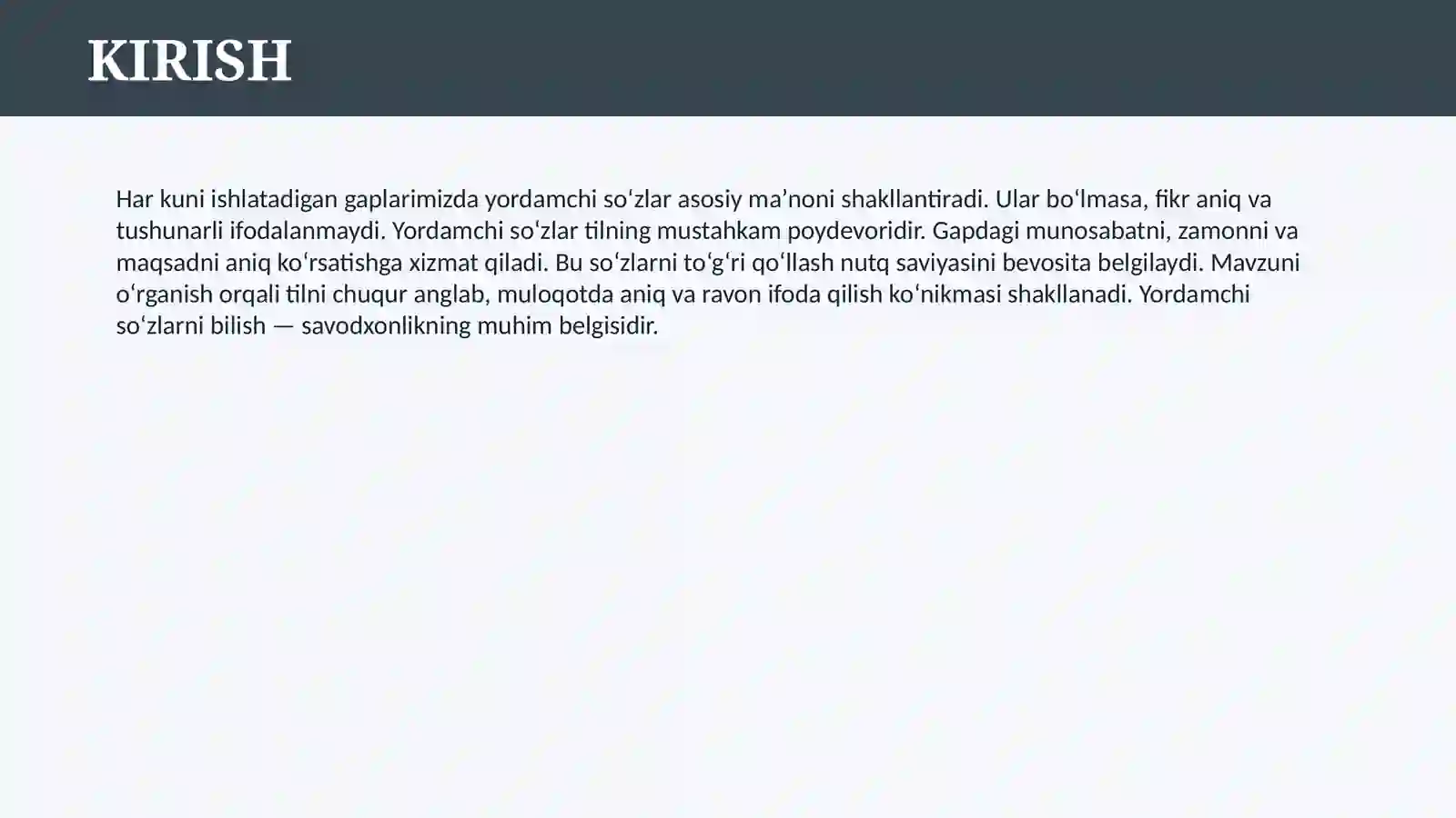 YORDAMCHI SO’ZLAR 3