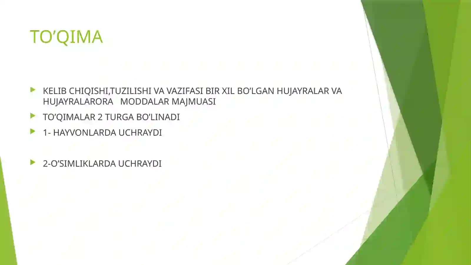 TIRIK ORGANIZM TOQIMA VA HUJAYRAGA FIZIK OMILLARINI TASIRI 3