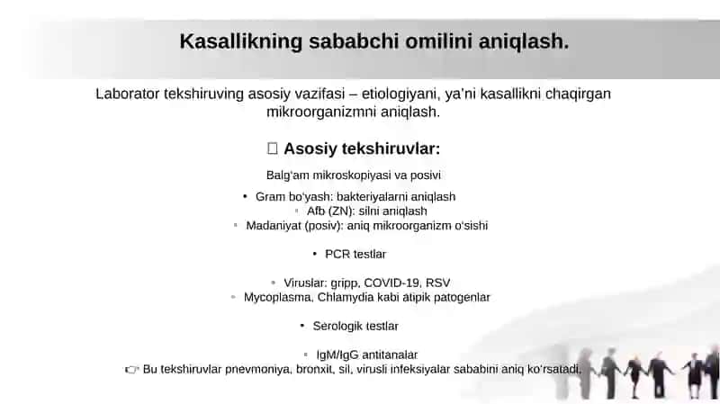 Nafas  a’zolari  kasalliklaridagi  balg‘am  va  plevra  suyuqligini  labarator tekshiruv natijalarini interpretatsiyasi 3