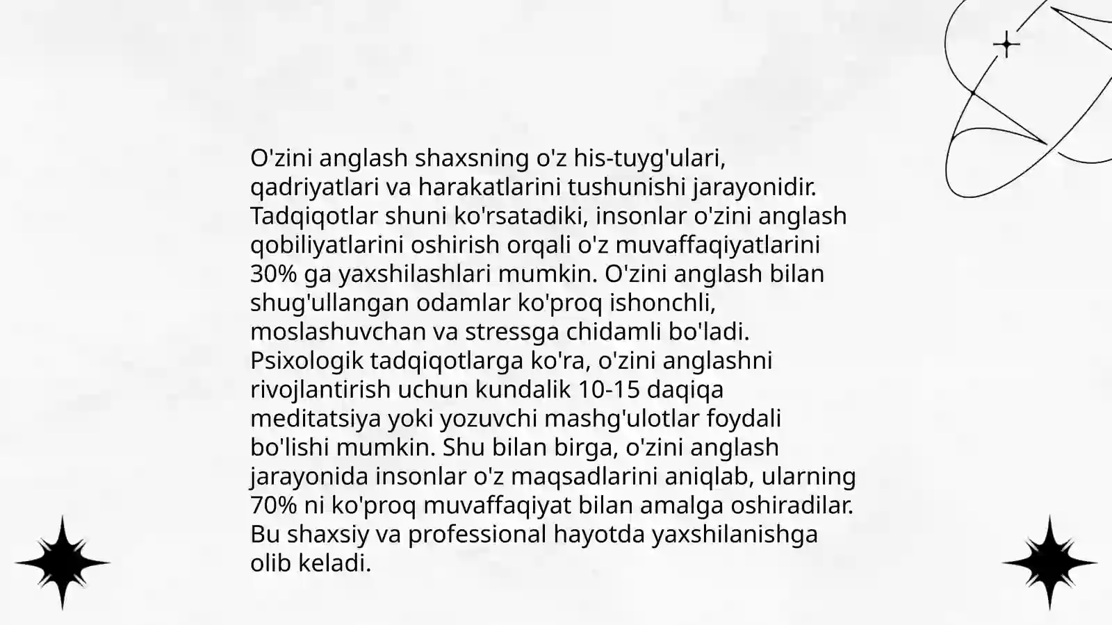 O'zini anglash 3