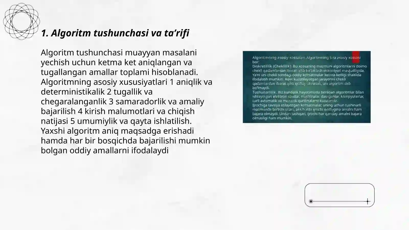 Algaritm tushunchasi 3