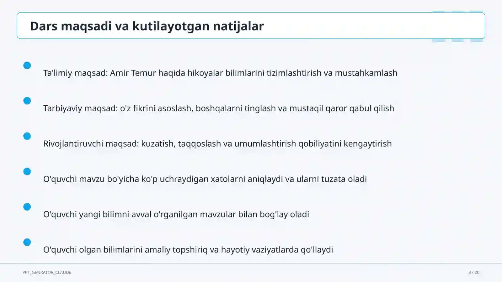 Amir Temur haqida hikoyalar (5-sinf) 3