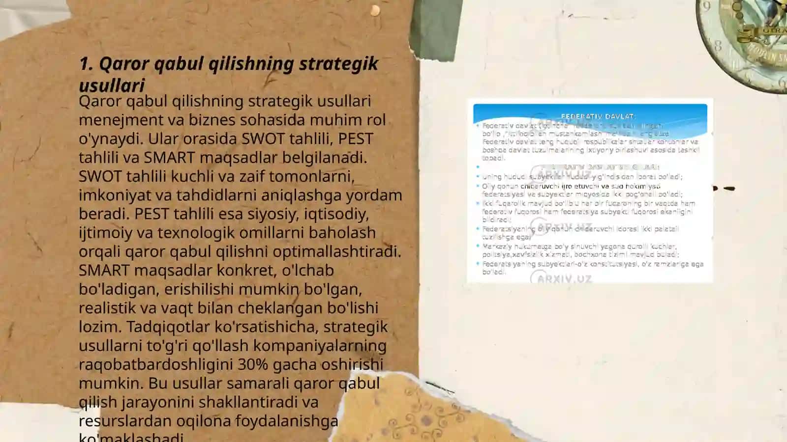 Qaror qabul qilishning strategik usullari 3