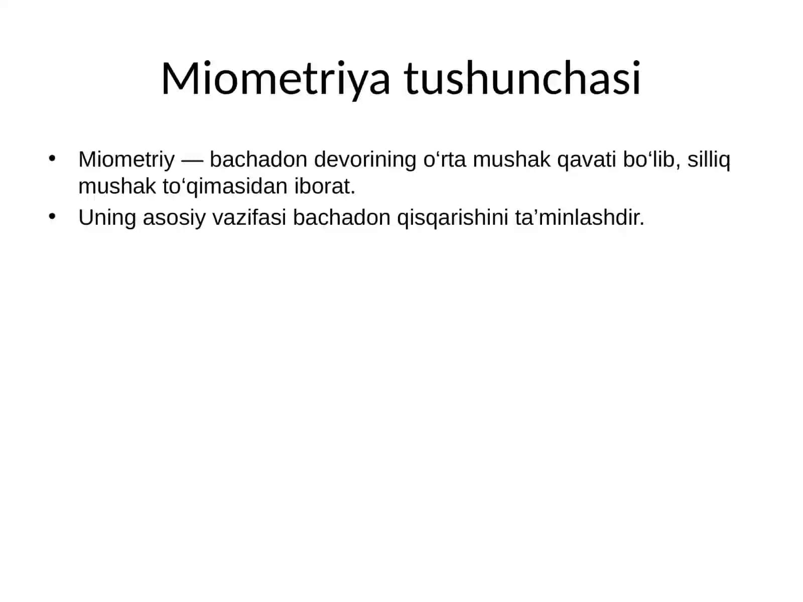 Miometriya va Narkoz 3