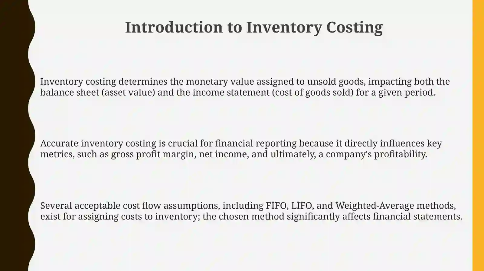 Inventory Costing Methods & Valuation 3