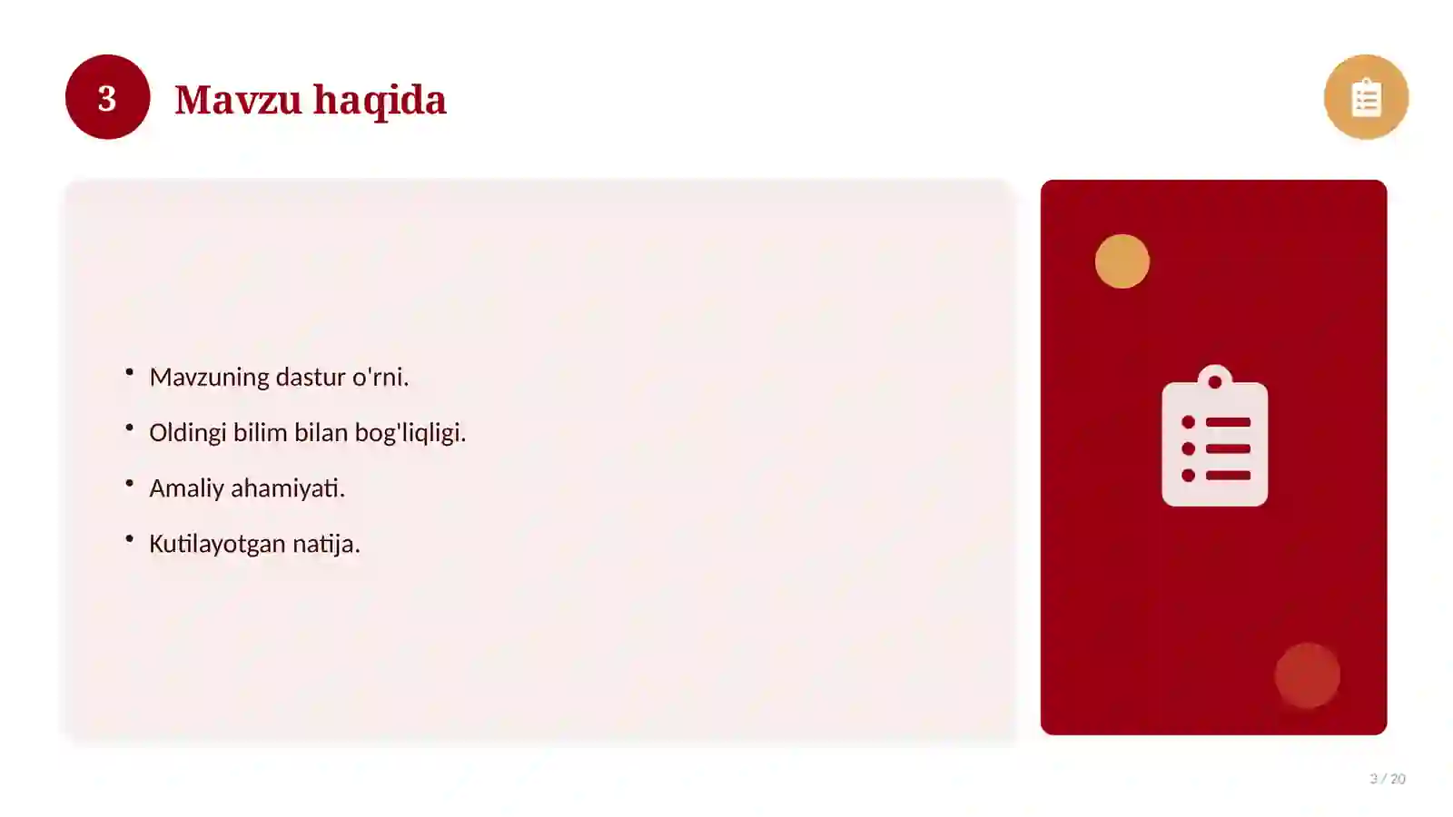 Didaktika: nazariy asoslari, tizimli yondashuvda (Kurs ishi) 3